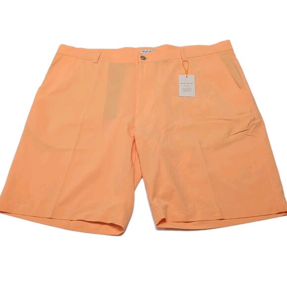 Peter Millar Shackleford Performance Hybrid Golf Shorts Size 40 Orange NEW NWT - Picture 1 of 11